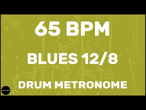 Blues 12/8 | Drum Metronome Loop | 65 BPM