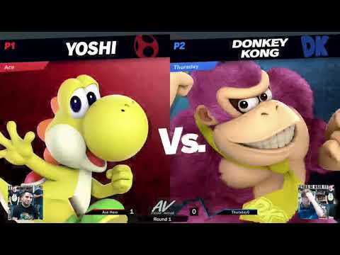 SSBU @ Battlegroundz - Round 1: WiP Ace Hero (Yoshi) vs Thursday0 (DK)