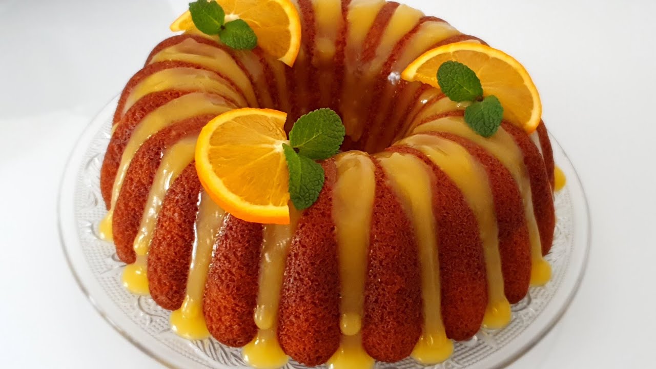 gâteau à l'orange🍊très moelleux,sans beurre et sans lait