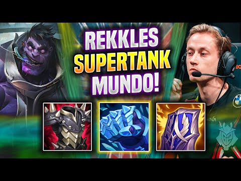 REKKLES IS SUPERTANK WITH MUNDO! - KC Rekkles Plays Dr. Mundo TOP vs Darius! | Preseason 2022