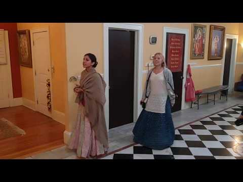Narayani Chants Hare Krishna at Krishna House After Guru Puja on Saturday