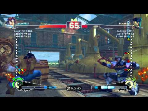 SSF4 AE: KojiKOG (Hawk) vs followupURSF (Dictator) - Ranked Match (720p HD)