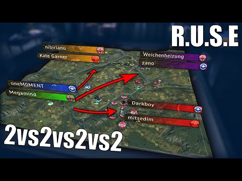 So sollte ein 2vs2vs2vs2 sein! | R.U.S.E