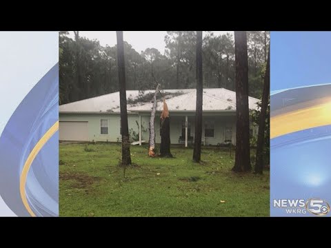 Storm damage Dauphin Island and South Baldwin