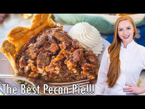 The BEST Classic Pecan Pie Recipe - With NO Corn Syrup! Made with Maple Syrup!!