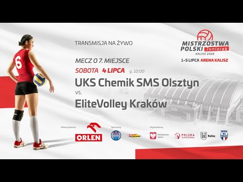 Mecz o 7 miejsce #MPJ2020 UKS Chemik SMS Olsztyn - EliteVolley Kraków