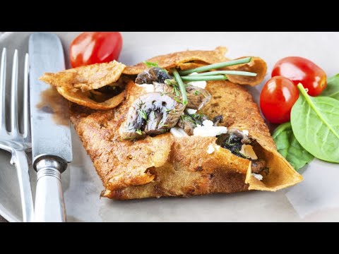 Recette : Galettes de sarrasin fourrées aux champignons