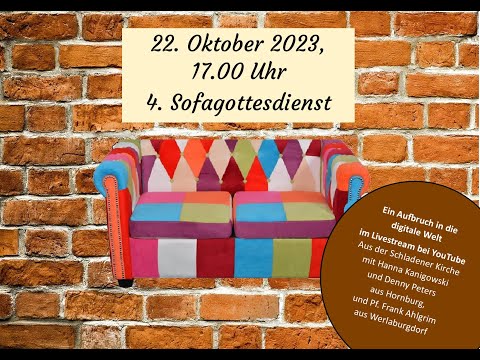Sofagottesdienst am 22. Oktober 2023 um 17.00 Uhr