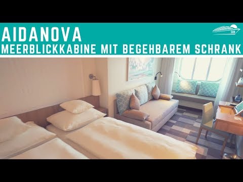 AIDAnova: Ocean view cabin with walk-in closet ✅