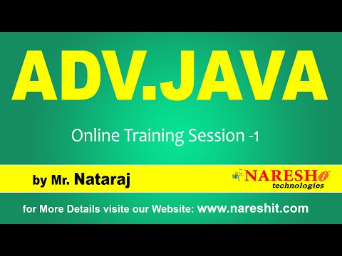 ADVANCED JAVA @ 11:00 AM (IST) | SERVLET | Session-1 | by Mr.Nataraj
