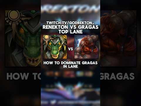 Renekton Vs Gragas #leagueoflegends #renekton #fyp #toplane #lol #lolclips