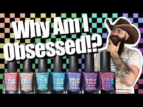 Holo Taco Pixel Perfect Nail Polish Collection Swatch, Comparisons & Review 🎮👾💅