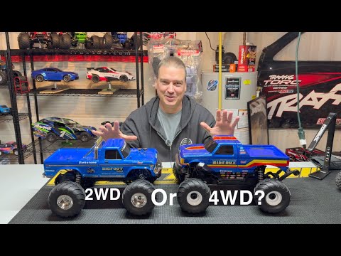 Traxxas Bigfoot 4WD Unboxing / 2WD Comparison