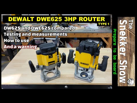 DeWalt's New DWE625 3HP Router: Review, Comparison, and a Warning