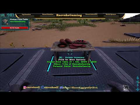 Player Food Table - ARK Mod Showcase