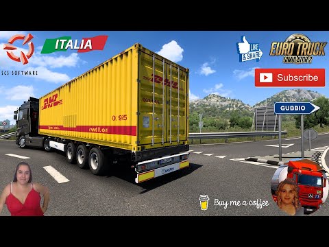 Euro Truck Simulator 2(1.48) Delivery Fabriano to Firenze Italy Map Project by MATT17 + DLC's & Mods