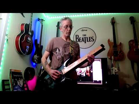4 String Short Scale Neck Through Bass/6 String Tremolo Busuyi Double Side, Headless Guitar image 4