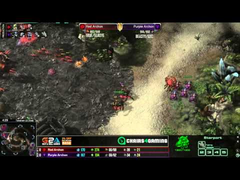 [Beastyqt + QXC] Vs. [True + Elroye] G1 -ZvT- GnomeJon Archon Mode Cup