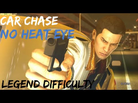 Yakuza 0 car chase with NO HEAT EYE (legend)