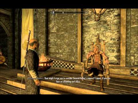 Jarl Balgruuf decides to help the Empire to fight Ulfric. (Skyrim)