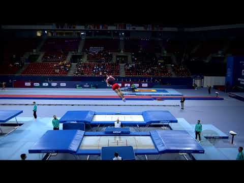 STAMP Andrew (GBR) M - 2022 Trampoline Worlds, Sofia (BUL) - Q Trampoline Exercise 1