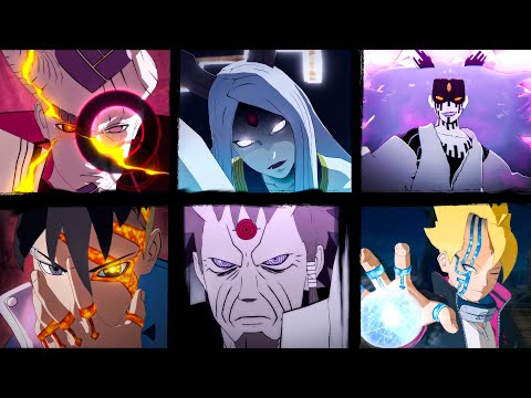 OTSUTSUKI Characters ALL JUTSU & ULTIMATE  !!! | Naruto x Boruto Ultimate Ninja Storm Connections