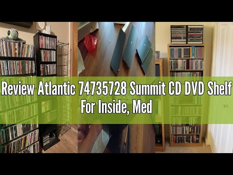 Review Atlantic 74735728 Summit CD DVD Shelf For Inside, Media & collectable storage, Engineered Woo