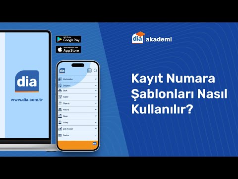 DİA'da Kayıt Numara Şablonları Nasıl Kullanılır?