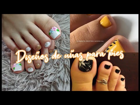 DISEÑOS DE UÑAS PARA PIES INSPIRACIÓN 🍂🌸#uñasdecoradas #diseñosdeuñasparapies #uñaspies2023