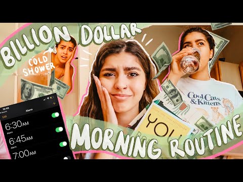 I TRIED THE 1 BILLION DOLLAR MORNING ROUTINE 💸 | Francesca Grace