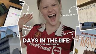 days in the life of a college student at ucsd | working out, going to events, studying