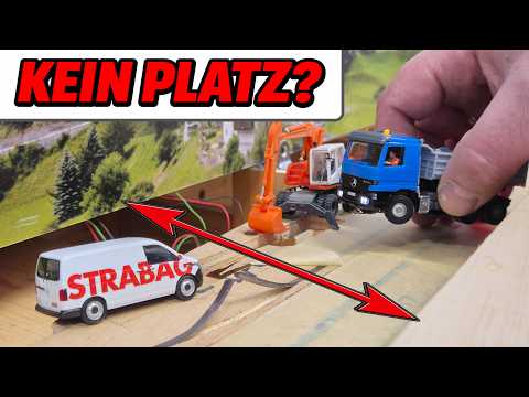 CarMotion auf engstem Raum! Strassenbau Magnetband und Testfahrt– Modelleisenbahn H0 1:87