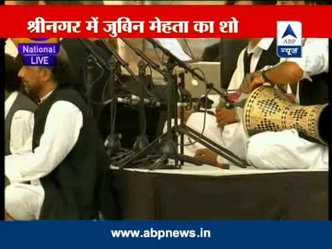 Zubin Mehta begins his performance in Kashmir