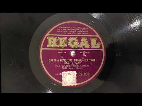 'She's a Gorgeous Thing', The Society Serenaders (1931)