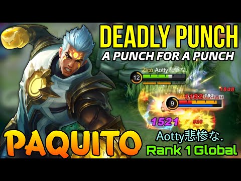 Knockout The Enemies! Paquito Powerful Punch! - Top 1 Global Paquito by Aotty悲惨な. - Mobile Legends