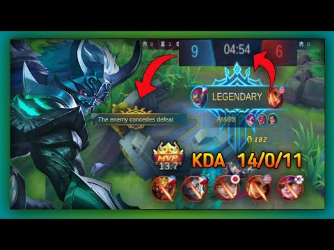This is what happen when Witch Blade FUNNEL HANZO | 5 MINUTES LEGENDARY | Enemy Auto Surrender MLBB