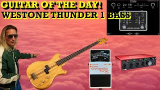 Video thumbnail for GUITAR OF THE DAY! WESTONE THUNDER 1 BASS by SabTek Music
