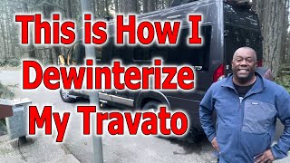how i dewinterize my 2018 winnebago travato 59g before I hit the road for the spring