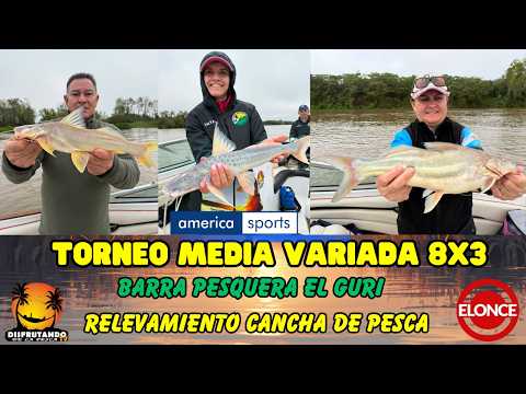 Disfrutando de la pesca en Piedras Blancas. Prueba Cancha de Pesca Torneo Barra El Gurí