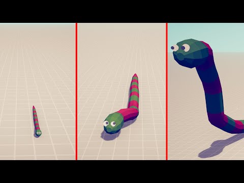 Evolution of TITANOBOA - Totally Accurate Battle Simulator TABS