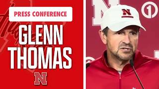 Nebraska Football QB Coach Glenn Thomas meets with the media on Tuesday I GBR