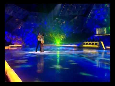 Zaraah Abrahams and Fred Palascak skating Week 7