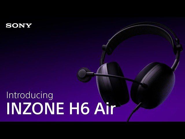 Video Teaser für INZONE H6 Air | Open-Back Wired Gaming Headset