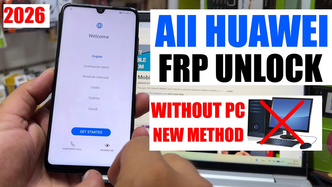 All HUAWEI FRP Bypass Without Pc 2026 | Remove Google Account