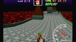 Mario Kart 64 - Bowser's Castle 3lap 2'15"80