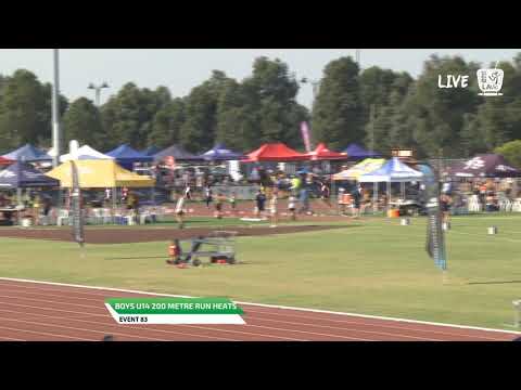 Boys U14 200m Heat 2 - 2019 State Track and Field Championships // LAVicTV