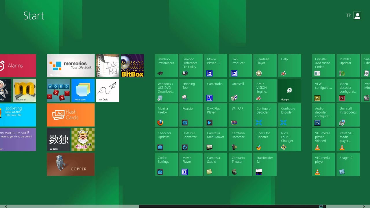 Windows 8 Preview: Tiles, Metro UI - YouTube