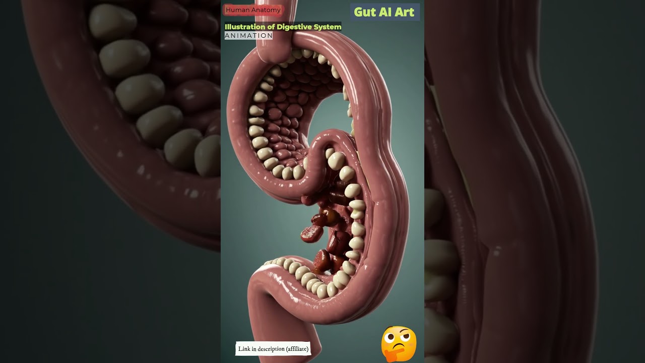 Digestive System Animation | Gut AI Art | 104