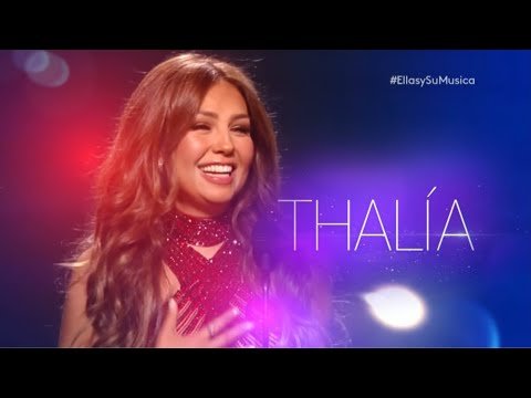 Thalía, Becky G y Luis Fonsi en Ellas Y Su Música - Latin Grammys - Univision