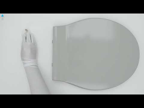 Belvit Soft-Close Absenkautomatik WC-Deckel Toilettensitz Manhattan Grau BV-DE0014 video